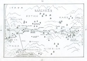 Map of Ana's journey.