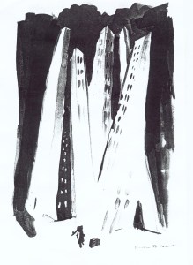 Image by Daphne Jo Grant, created for my poetry collection in 1993 -Gapsy Truth.